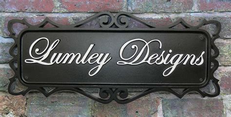 italic metal letters for house signs|cast metal sign design.